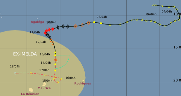 Imelda : Avertissement de cyclone de classe 1 à Maurice et à Rodrigues